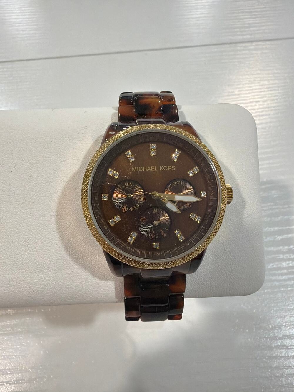 Michael Kors Resin Tortoise Shell Watch